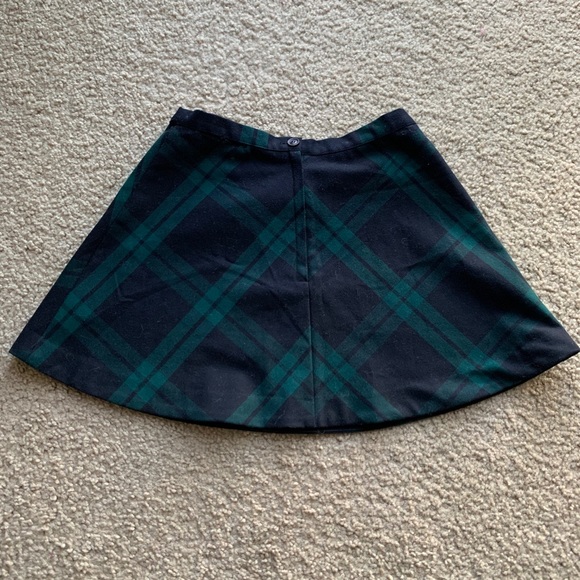 Silence + Noise Green Plaid Skirt - Picture 3 of 5